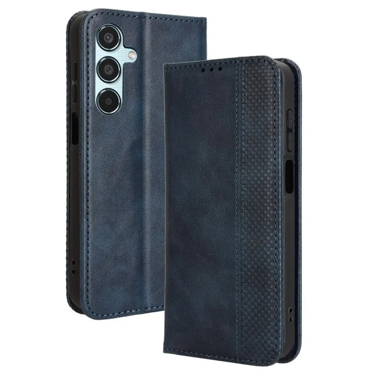For Samsung Galaxy M35 5G Wallet Case Retro PU Leather Stand Phone Cover