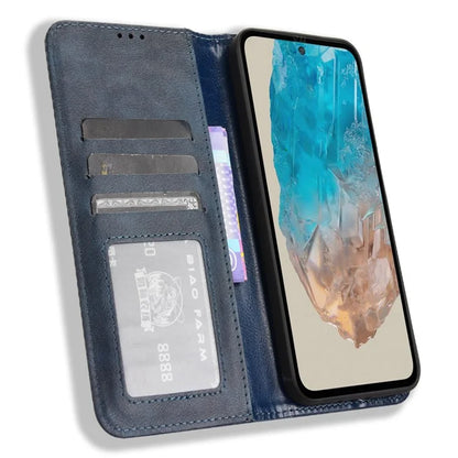 For Samsung Galaxy M35 5G Wallet Case Retro PU Leather Stand Phone Cover