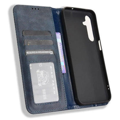 For Samsung Galaxy M35 5G Wallet Case Retro PU Leather Stand Phone Cover