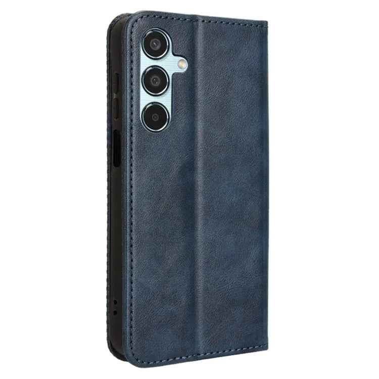 For Samsung Galaxy M35 5G Wallet Case Retro PU Leather Stand Phone Cover
