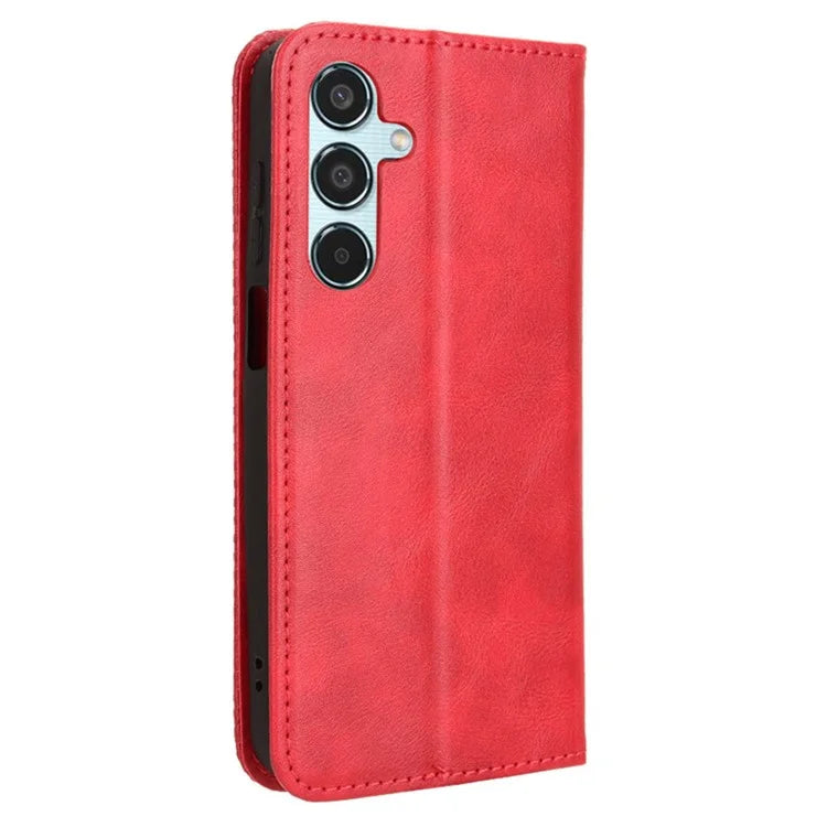For Samsung Galaxy M35 5G Wallet Case Retro PU Leather Stand Phone Cover