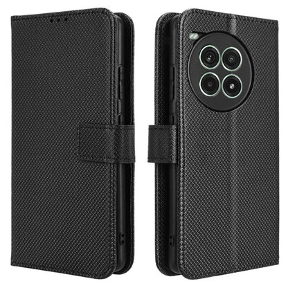 For OnePlus Ace 3 Pro 5G Phone Case Diamond Texture PU Leather Flip Cover