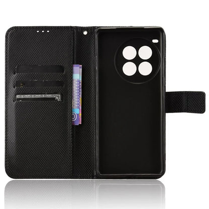 For OnePlus Ace 3 Pro 5G Phone Case Diamond Texture PU Leather Flip Cover