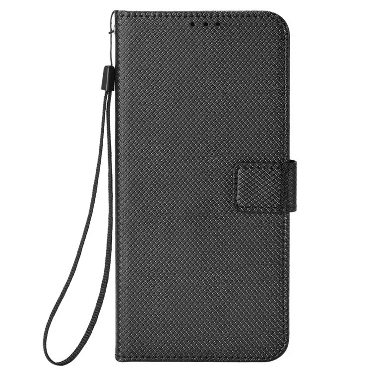 For OnePlus Ace 3 Pro 5G Phone Case Diamond Texture PU Leather Flip Cover