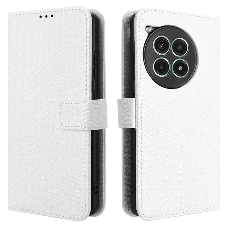 For OnePlus Ace 3 Pro 5G Phone Case Diamond Texture PU Leather Flip Cover