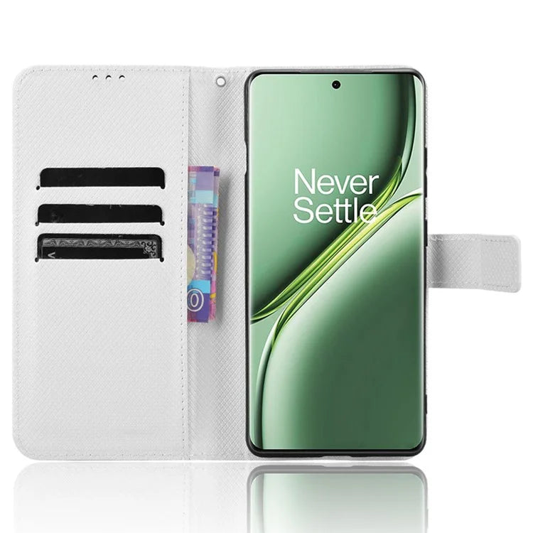 For OnePlus Ace 3 Pro 5G Phone Case Diamond Texture PU Leather Flip Cover