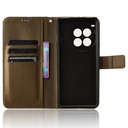 For OnePlus Ace 3 Pro 5G Phone Case Diamond Texture PU Leather Flip Cover