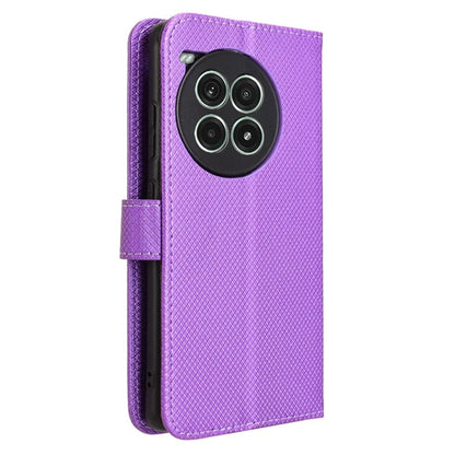 For OnePlus Ace 3 Pro 5G Phone Case Diamond Texture PU Leather Flip Cover