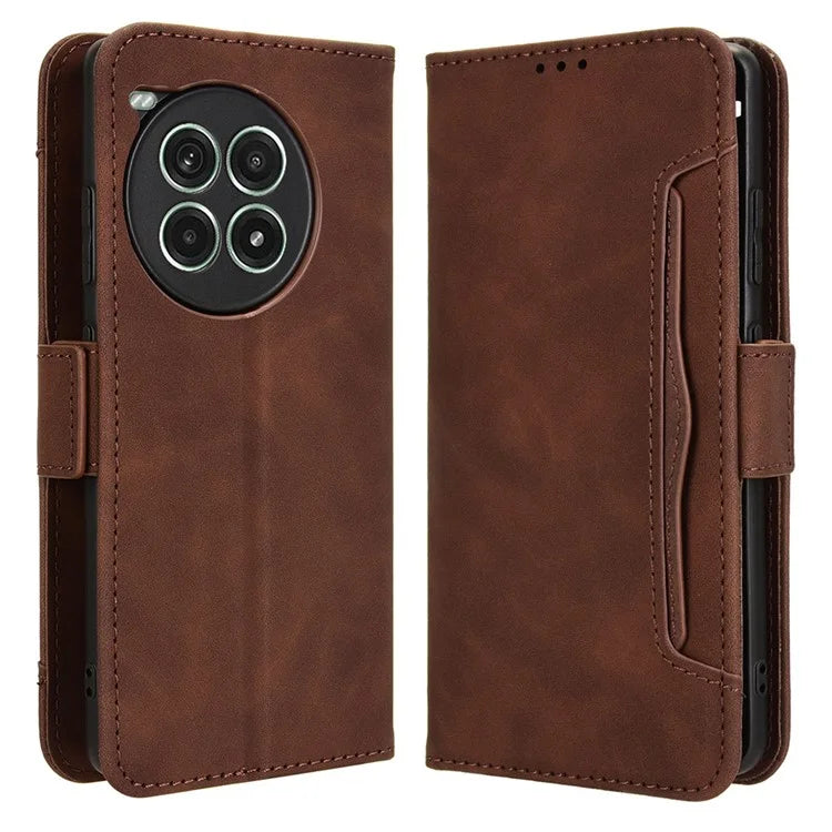 For OnePlus Ace 3 Pro 5G Wallet Case Multiple Card Slots Drop-Proof Leather Phone Cover