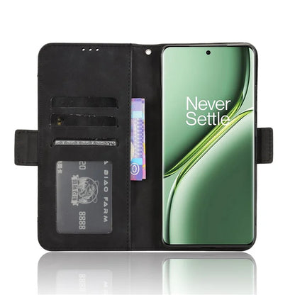 For OnePlus Ace 3 Pro 5G Wallet Case Multiple Card Slots Drop-Proof Leather Phone Cover