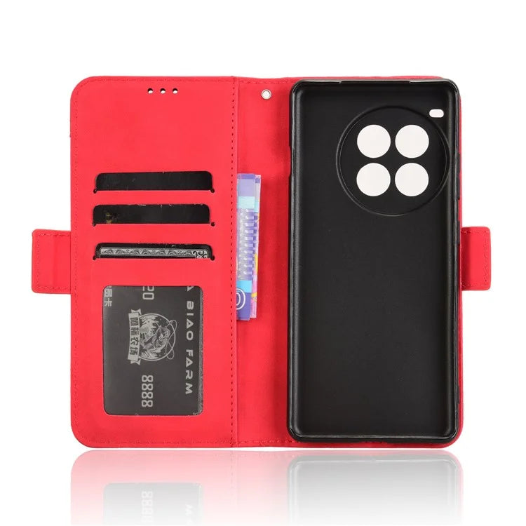 For OnePlus Ace 3 Pro 5G Wallet Case Multiple Card Slots Drop-Proof Leather Phone Cover