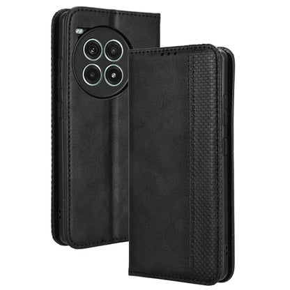For OnePlus Ace 3 Pro 5G Wallet Case Anti-Drop Retro PU Leather Phone Cover
