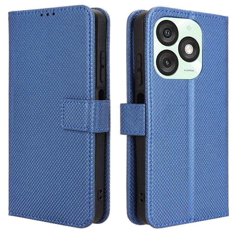 For itel A50 Case Diamond Texture PU Leather Phone Cover