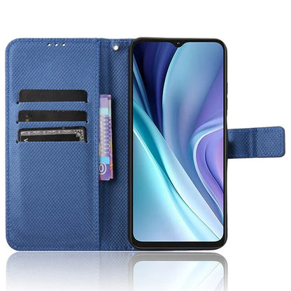 For itel A50 Case Diamond Texture PU Leather Phone Cover
