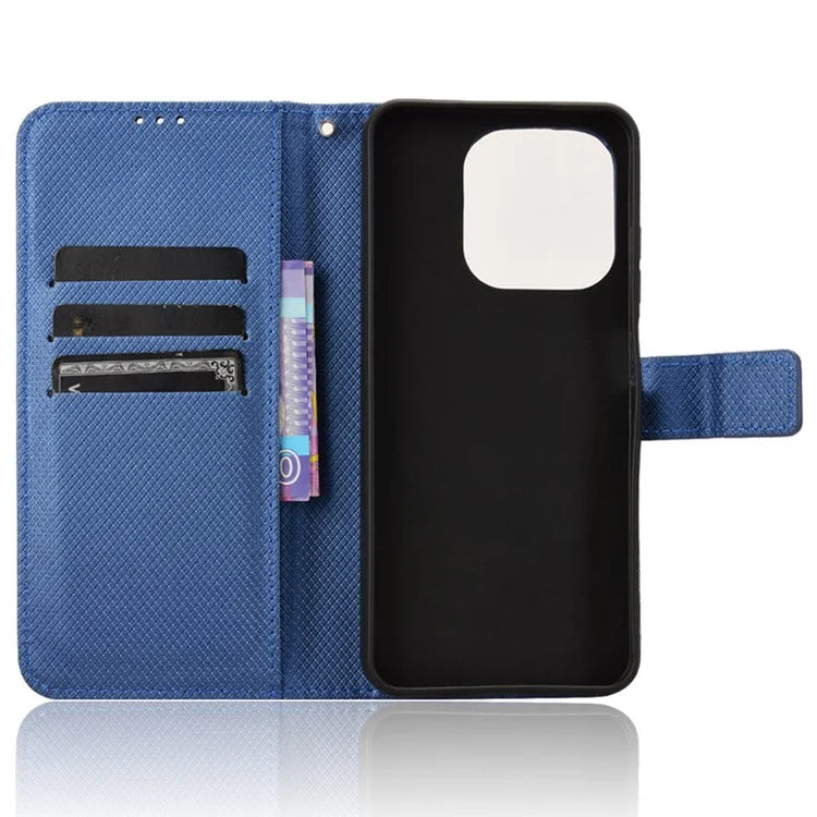 For itel A50 Case Diamond Texture PU Leather Phone Cover