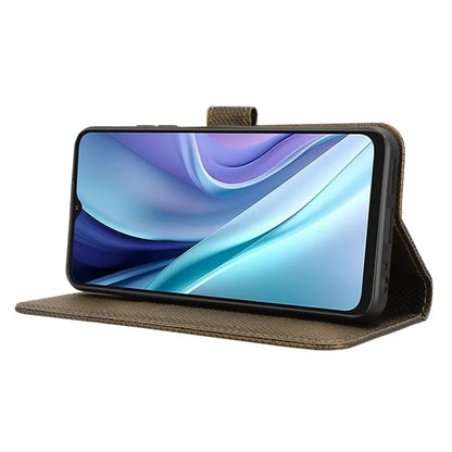 For itel A50 Case Diamond Texture PU Leather Phone Cover