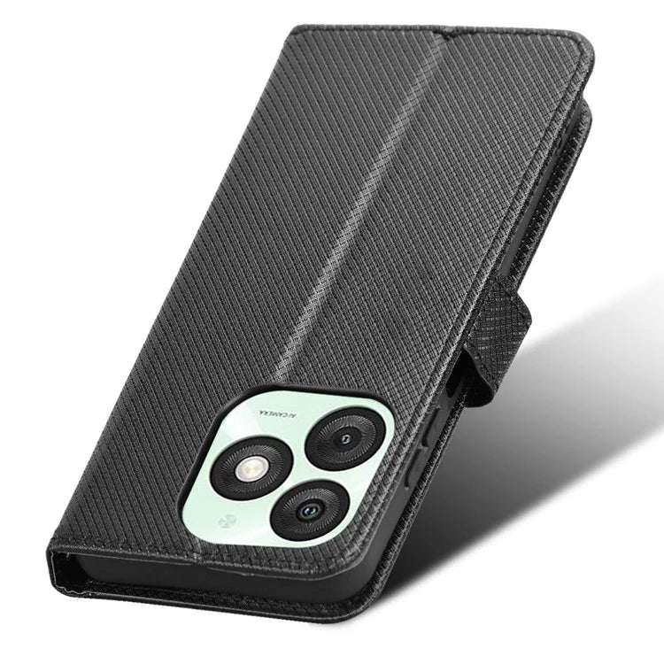 For itel A50 Case Diamond Texture PU Leather Phone Cover