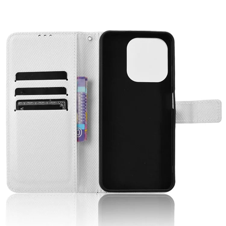 For itel A50 Case Diamond Texture PU Leather Phone Cover