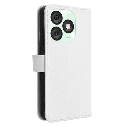 For itel A50 Case Diamond Texture PU Leather Phone Cover