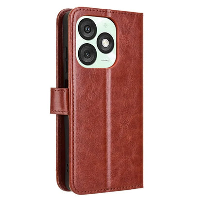 For itel A50 Wallet Case Crazy Horse Texture Shockproof Leather Phone Cover