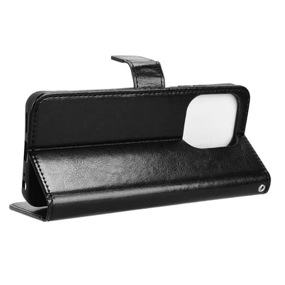 For itel A50 Wallet Case Crazy Horse Texture Shockproof Leather Phone Cover