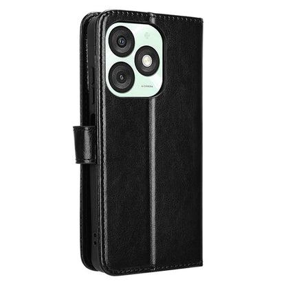 For itel A50 Wallet Case Crazy Horse Texture Shockproof Leather Phone Cover
