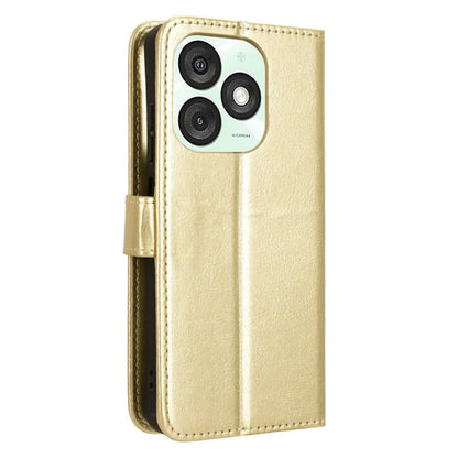 For itel A50 Wallet Case Crazy Horse Texture Shockproof Leather Phone Cover