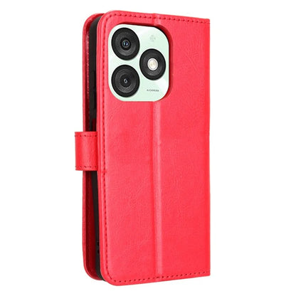 For itel A50 Wallet Case Crazy Horse Texture Shockproof Leather Phone Cover