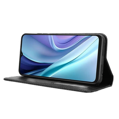 For itel A50 Shockproof Case Retro PU Leather Wallet Phone Cover