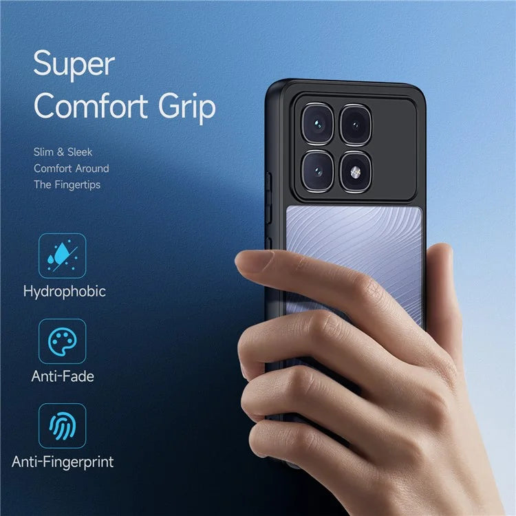 DUX DUCIS Aimo Series For Xiaomi Redmi K70 Ultra Case Matte TPU+PC Cover (REACH Certification) - Black