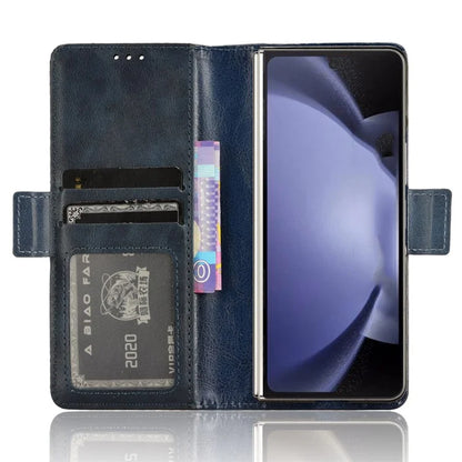 For Samsung Galaxy Z Fold6 5G Phone Case Vintage PU Leather Wallet Stand Shockproof Cover