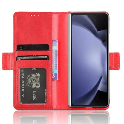 For Samsung Galaxy Z Fold6 5G Phone Case Vintage PU Leather Wallet Stand Shockproof Cover