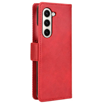 For Samsung Galaxy Z Fold6 5G Phone Case Vintage PU Leather Wallet Stand Shockproof Cover