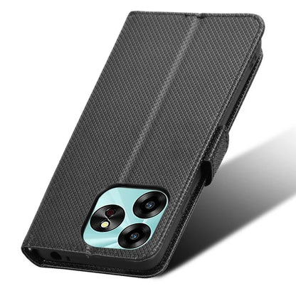 For Umidigi G6 Protective Case PU Leather Diamond Texture Phone Cover
