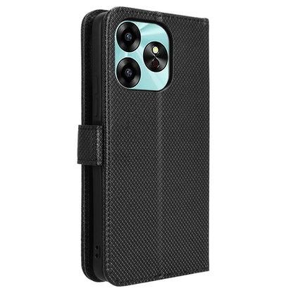 For Umidigi G6 Protective Case PU Leather Diamond Texture Phone Cover