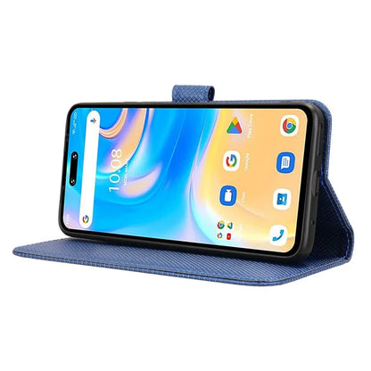 For Umidigi G6 Protective Case PU Leather Diamond Texture Phone Cover