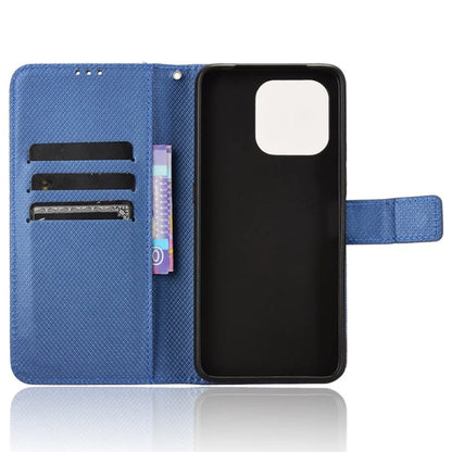 For Umidigi G6 Protective Case PU Leather Diamond Texture Phone Cover