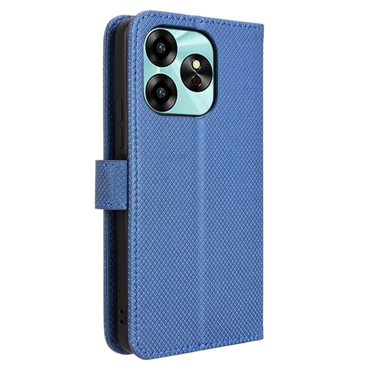 For Umidigi G6 Protective Case PU Leather Diamond Texture Phone Cover