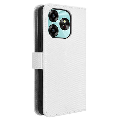 For Umidigi G6 Protective Case PU Leather Diamond Texture Phone Cover