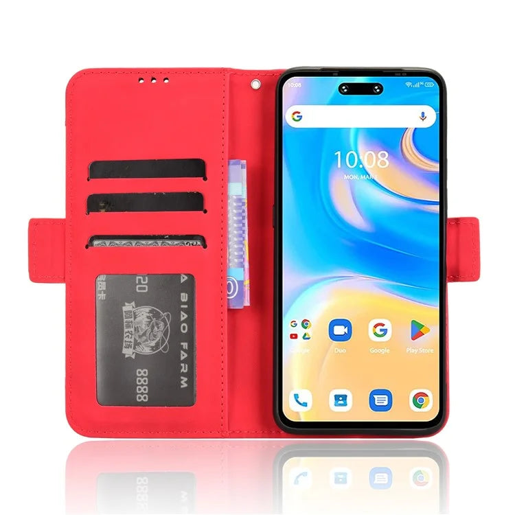 For Umidigi G6 Case Multiple Card Slots Leather Stand Phone Cover