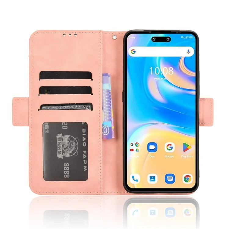 For Umidigi G6 Case Multiple Card Slots Leather Stand Phone Cover