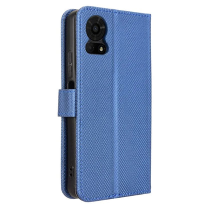 For TCL 50 LE Shockproof Case PU Leather Diamond Texture Phone Cover