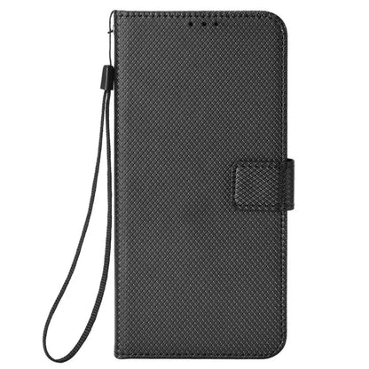 For TCL 50 LE Shockproof Case PU Leather Diamond Texture Phone Cover