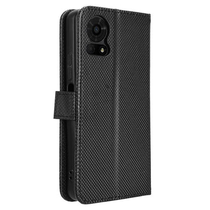 For TCL 50 LE Shockproof Case PU Leather Diamond Texture Phone Cover