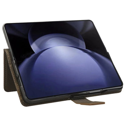 For Samsung Galaxy Z Fold6 5G Case with Pencil Holder, PU Leather Diamond Texture Wallet Phone Cover