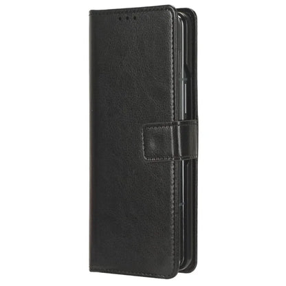 For Samsung Galaxy Z Fold6 5G Phone Case Pencil Slot Stand Leather Cover Crazy Horse Texture