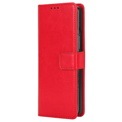 For Samsung Galaxy Z Fold6 5G Phone Case Pencil Slot Stand Leather Cover Crazy Horse Texture