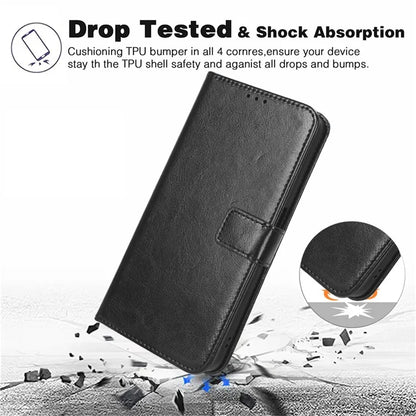 For Samsung Galaxy Z Fold6 5G Phone Case Pencil Slot Stand Leather Cover Crazy Horse Texture