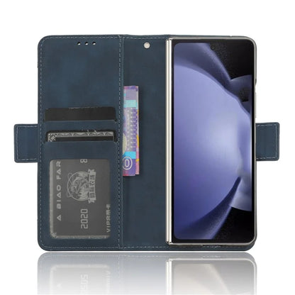 For Samsung Galaxy Z Fold6 5G Stand Case with Pencil Slot Anti-Scratch Leather Phone Cover