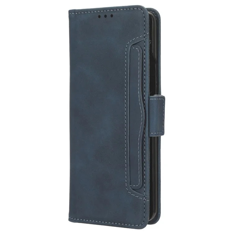 For Samsung Galaxy Z Fold6 5G Stand Case with Pencil Slot Anti-Scratch Leather Phone Cover